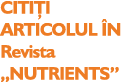CITI I ARTICOLUL N Revista „NUTRIENTS”