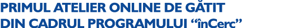 PRIMUL ATELIER ONLINE DE G TIT DIN CADRUL PROGRAMULUI “ nCerc”