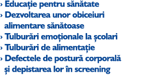 › Educa ie pentru s n tate › Dezvoltarea unor obiceiuri alimentare s n toase › Tulbur ri emo ionale la  colari › Tul...