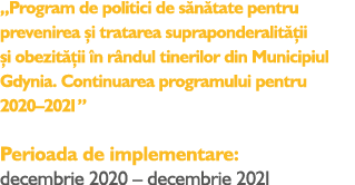 „Program de politici de s n tate pentru prevenirea i tratarea supraponderalit  ii  i obezit  ii  n r ndul tinerilor ...