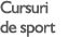 Cursuri de sport